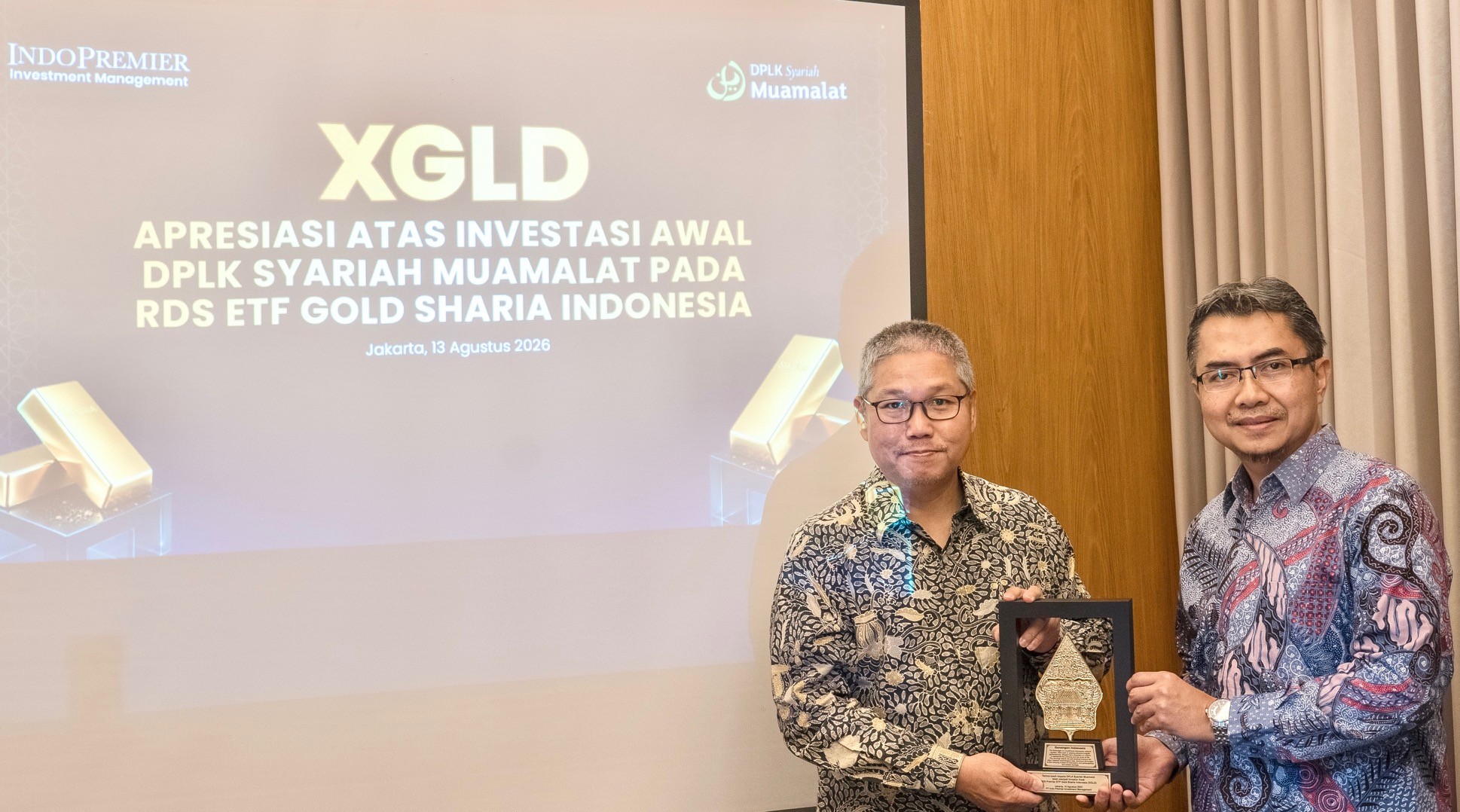 DPLK Syariah Muamalat Jadi Investor Pertama ETF Emas